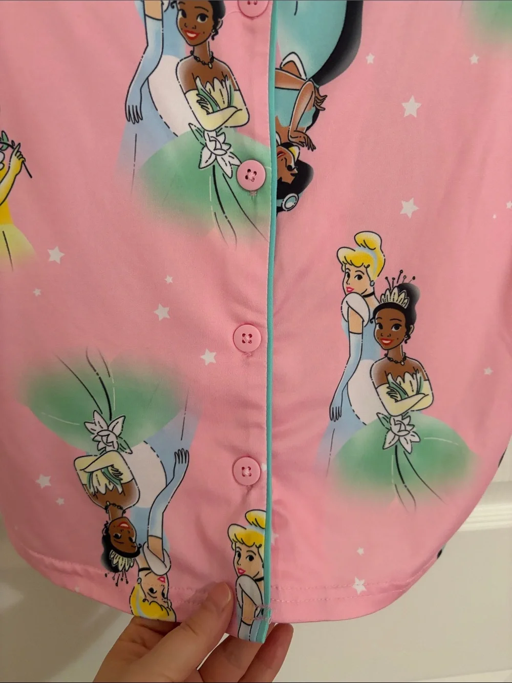 Disney princess Pink Girls Pajama Set
